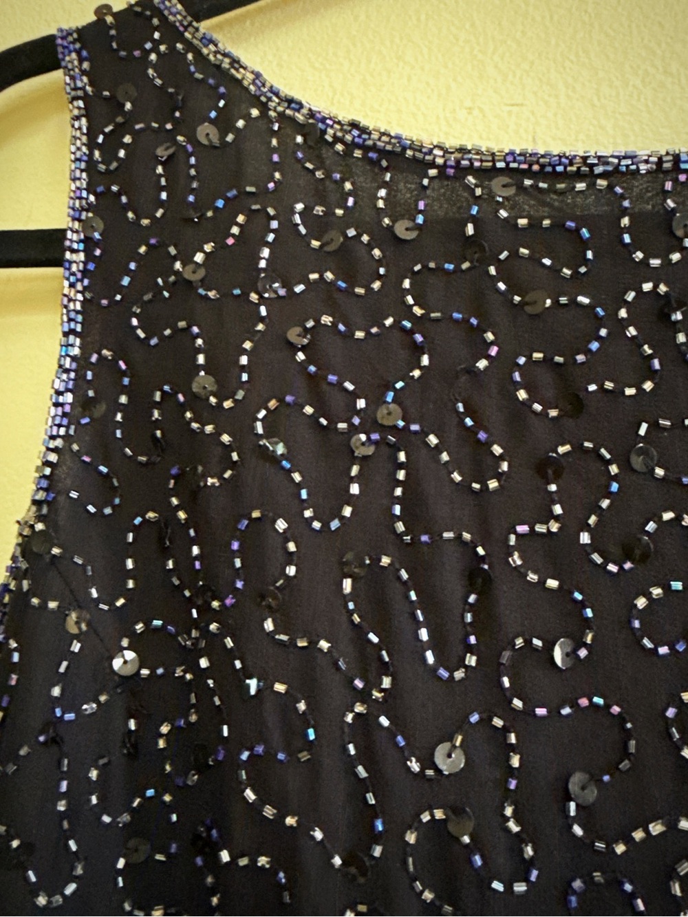 Vintage Sleeveless Beaded Sheath Dress - Picture 4 of 7